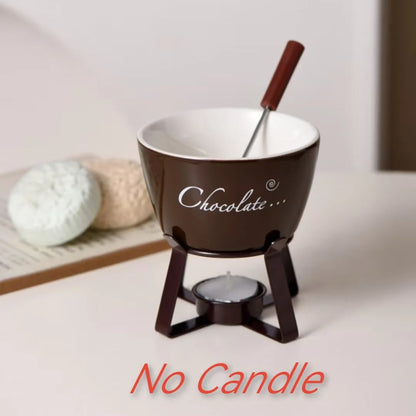 Ceramic Chocolate Fondue Mug and pot