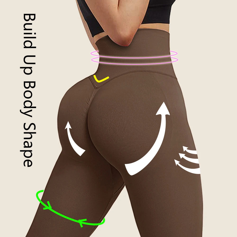 Pantaloni da yoga contenitivi per la pancia da donna – Peach Butt Fit