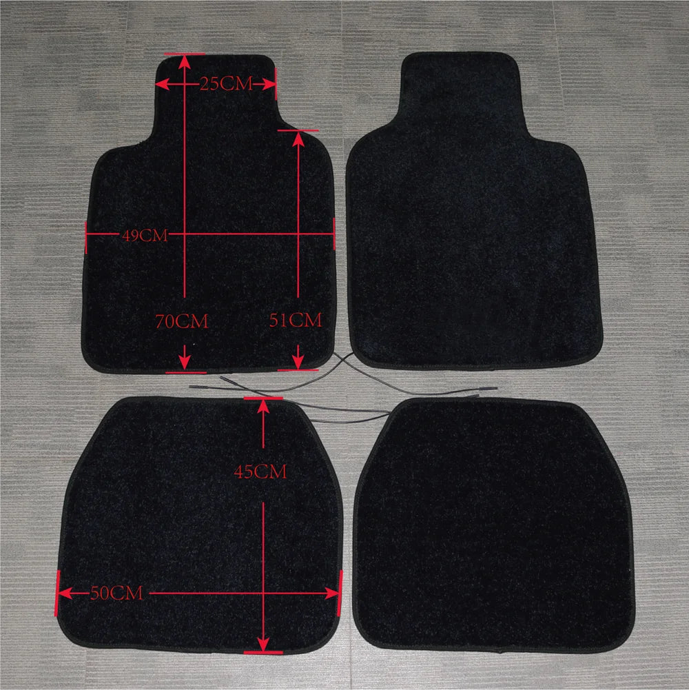 Tappetini per auto con luci a LED a fibra ottica – Impermeabili, controllati tramite APP.