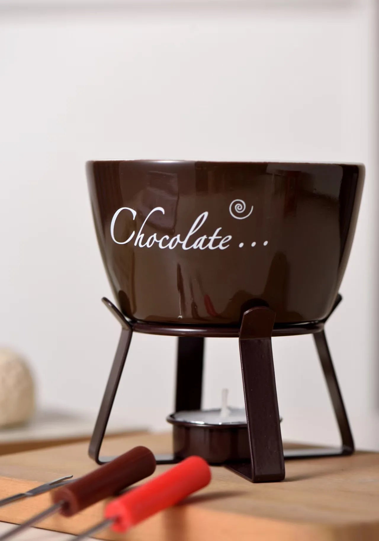 Ceramic Chocolate Fondue Mug and pot