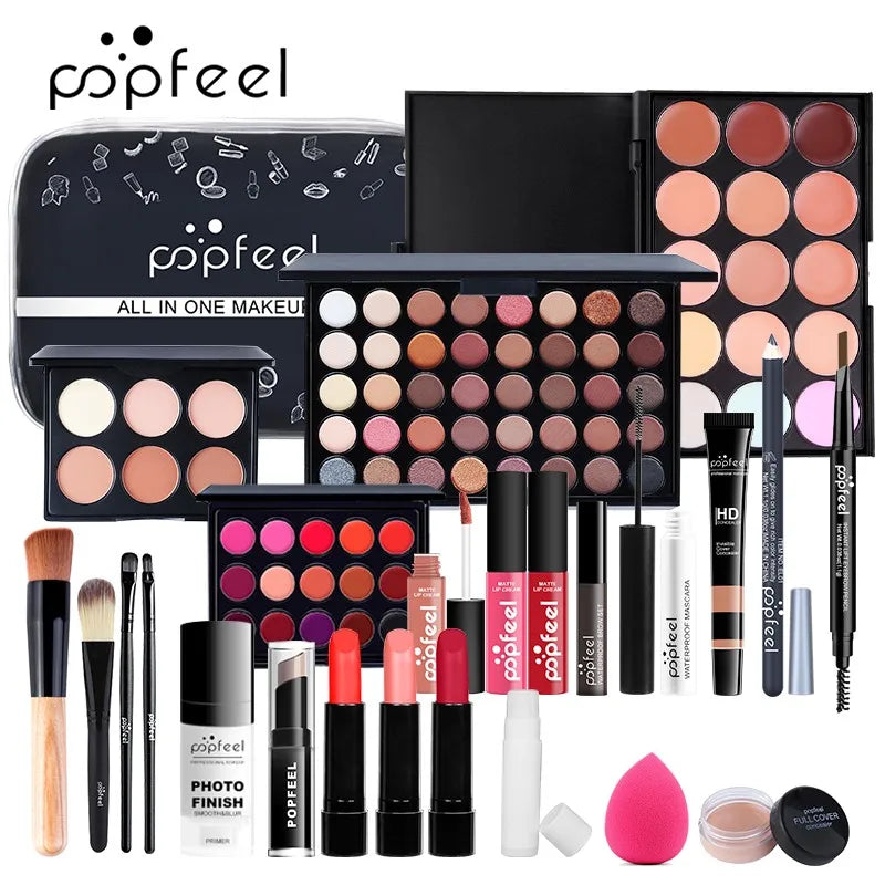 Kit trucco tutto in uno POPFEEL — Set completo per occhi e sopracciglia