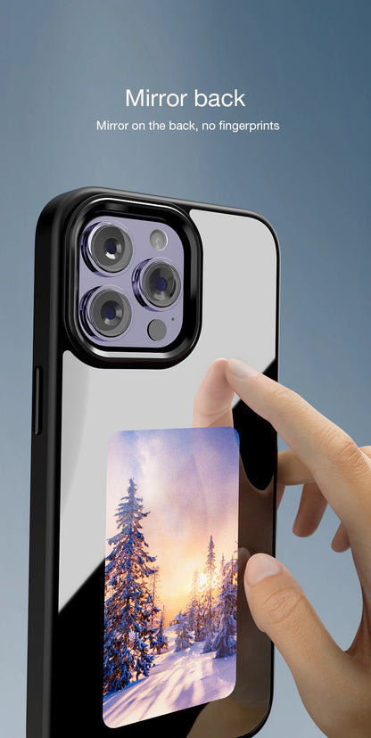Custodia per telefono NFC E-Ink per iPhone: display fotografico personalizzabile, custodia protettiva in silicone.