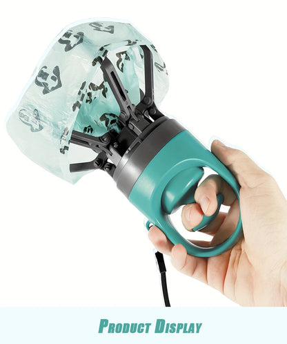 Paletta portatile per escrementi di cane – Raccoglitore di rifiuti senza contatto con distributore di sacchetti integrato