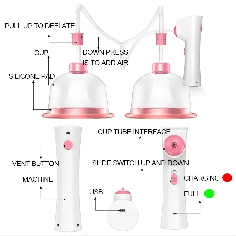 Pompa elettrica per massaggio al seno – Rassodante e lifting