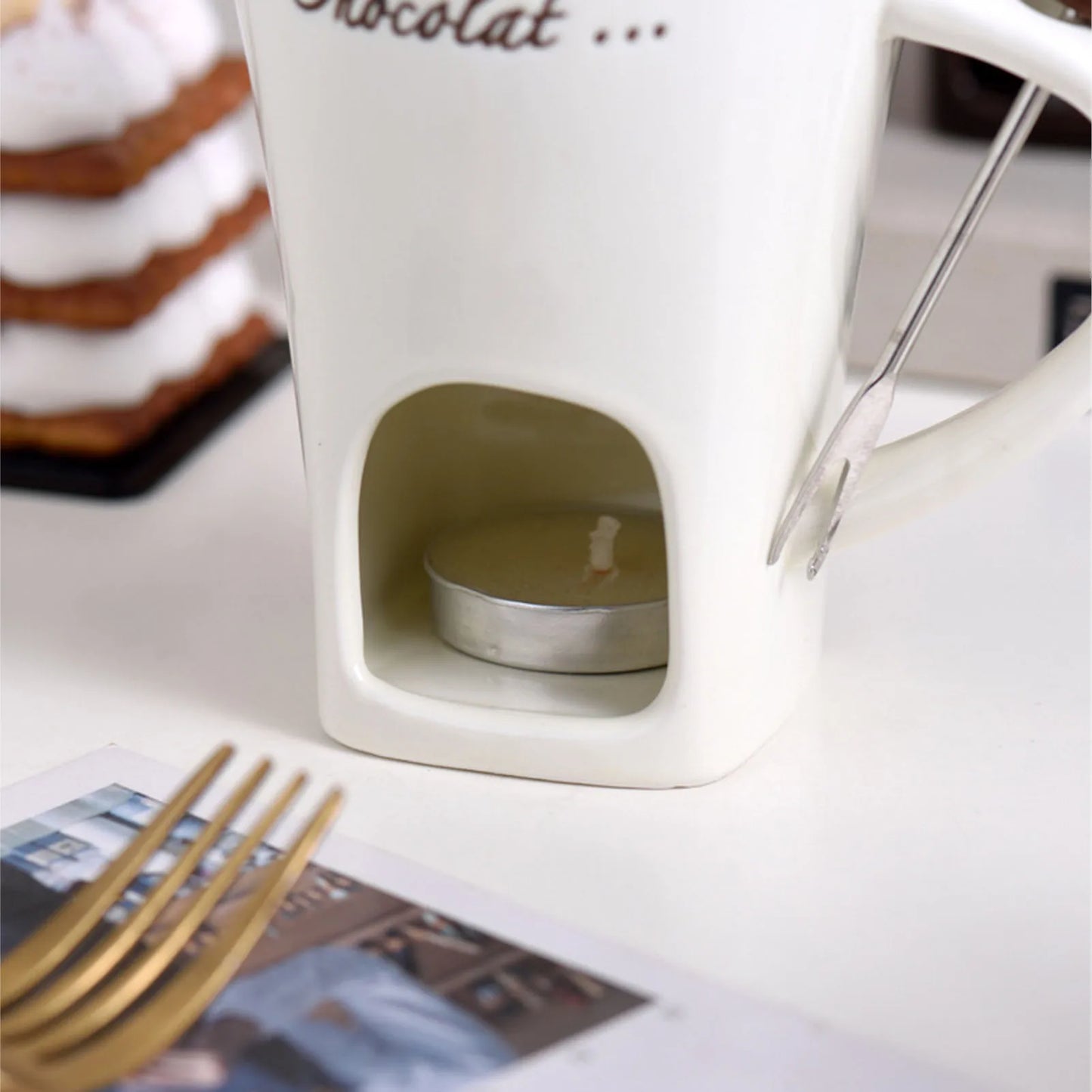 Ceramic Chocolate Fondue Mug