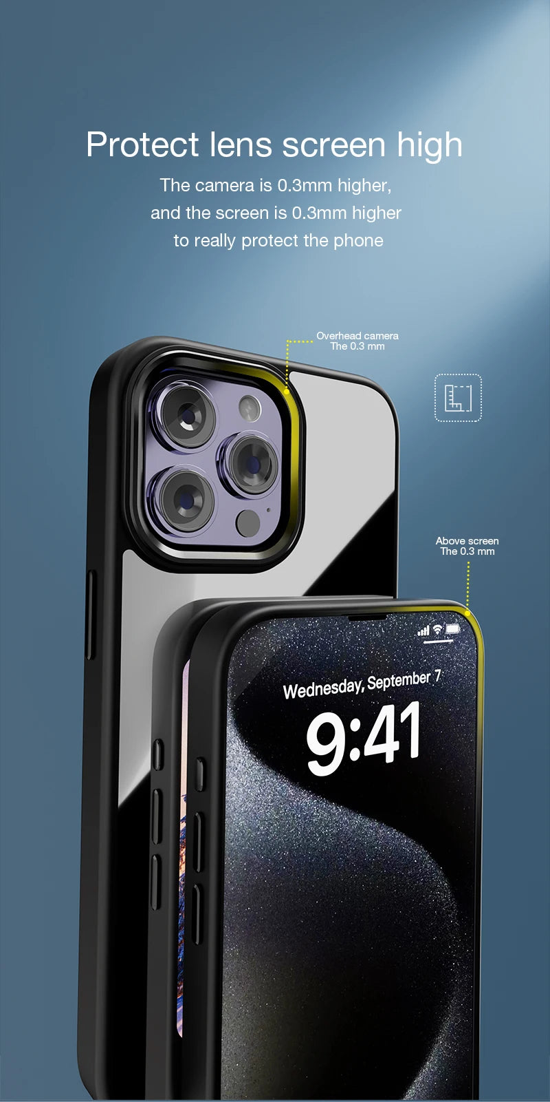 Custodia per telefono NFC E-Ink per iPhone: display fotografico personalizzabile, custodia protettiva in silicone.